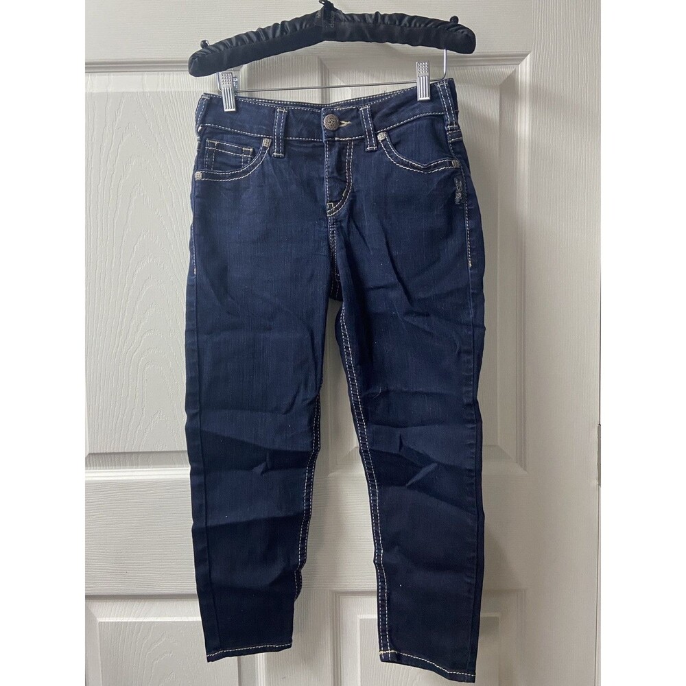 Silver Capri Women's Dark Blue Capri Jeans! 2026 Spring and Summer In Style!